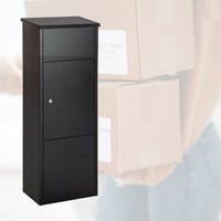 Pakketbrievenbus BRASQ 105x38x24cm PB400 Zwart-4