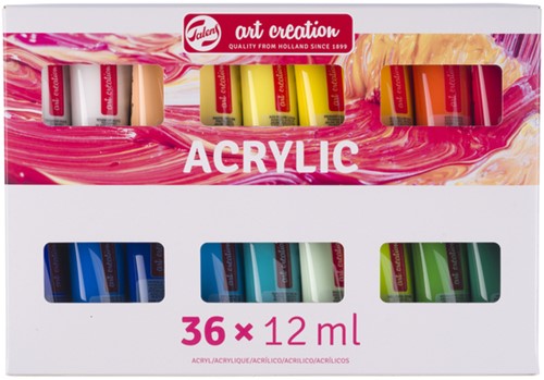 Acrylverf Talens Art Creation assorti 36 tubes à 12ml