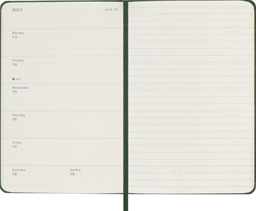 Agenda 2026 Moleskine 12M Planner Weekly 7dagen/1pagina pocket hc myrtle green-3