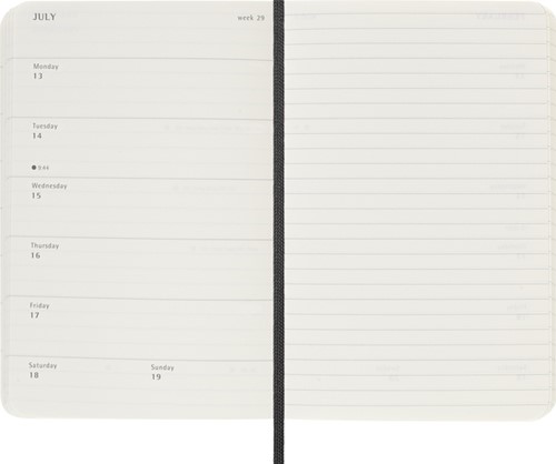 Agenda 2025/2026 Moleskine 18M Planner Weekly 7dagen/1pagina pocket sc black-3