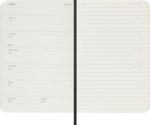 Agenda 2026 Moleskine 12M Planner Weekly 7dagen/1pagina pocket sc black-3