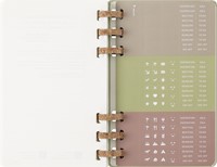 Agenda 2025/2026 Moleskine 12M Academic Weekly 7d/1p Myrtle large kiwi-12