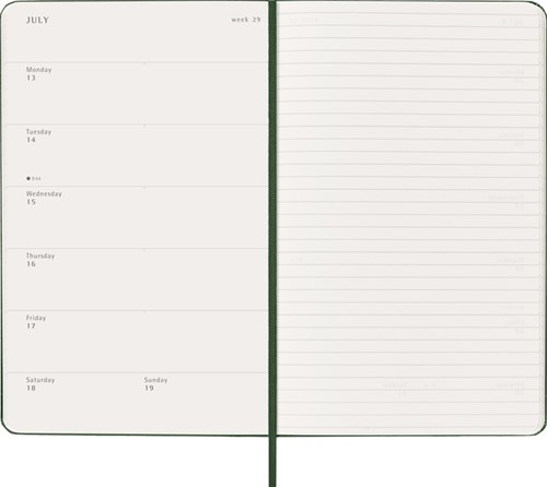 Agenda 2026 Moleskine 12M Planner Weekly 7dagen/1pagina large hc myrtle green-3