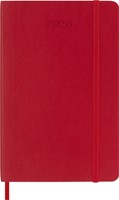 Agenda 2026 Moleskine 12M Planner Weekly 7dagen/1pagina pocket sc scarlet red