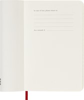 Agenda 2026 Moleskine 12M Planner Weekly 7dagen/1pagina pocket sc scarlet red-2