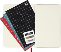 Agenda 2026 Moleskine 12M Planner Weekly 7dagen/1pagina pocket sc scarlet red-2