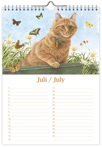 Verjaardagskalender Franciens Katten "Jeroen" A4-2