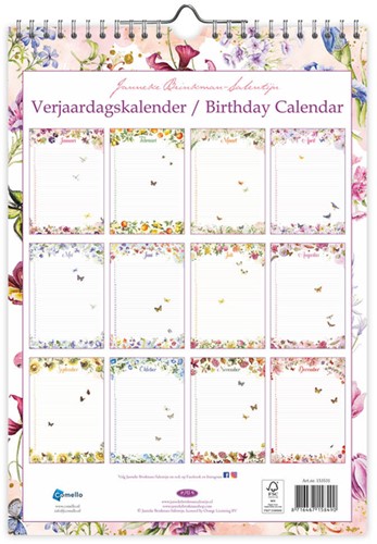 Verjaardagskalender Janneke Brinkman Voorjaar A4-3