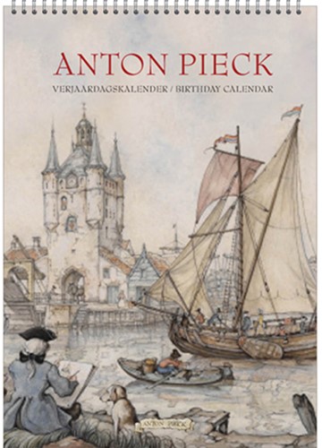 Verjaardagskalender Anton Pieck Zicht op haven A4