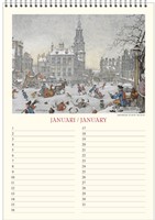 Verjaardagskalender Anton Pieck Zicht op haven A4-2