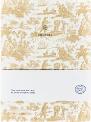Notitieboek A5 Toile de Jouy ecru A-J