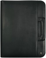 Schrijfmap DESQ A4 kunstleder met rits en handvatten zwart