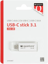 USB stick 3.1 Quantore USB-C 256GB zilver