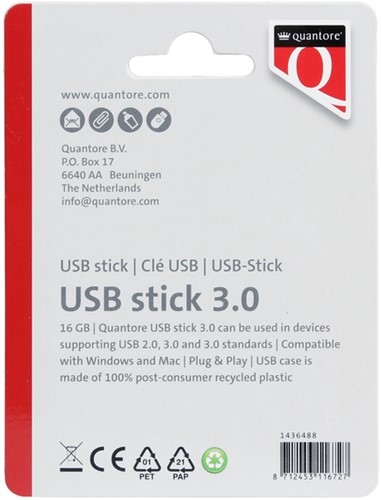 USB stick 3.0 Quantore USB-A 16GB zwart-2
