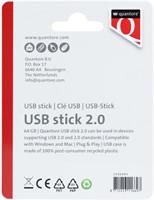 USB stick 2.0 Quantore USB-A 64GB zwart-2