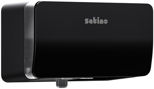 Toiletpapierdispenser Satino MT1 Hyginity duo zwart 333427