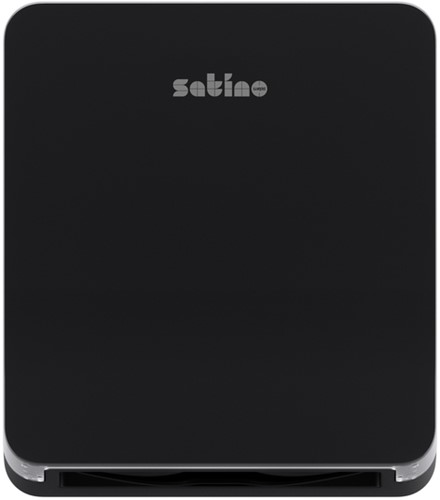 Handdoekdispenser Satino PT2 Hyginity S zwart 333413-2