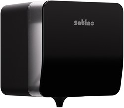 Poetspapierdispenser Satino CF1 Hyginity Plus medium zwart 333417