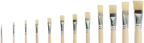 Kwast Qrea varkenshaar set à 12 breedtes-2