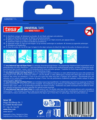 Plakband tesa Nano dubbelz 30mmx3m-2