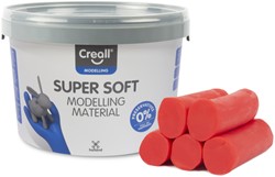 Klei Creall supersoft rood 1750gram