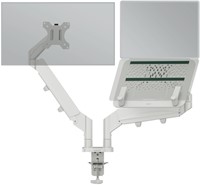 Monitor- en laptoparm Leitz Ergo ruimtebesparend dubbel grijs-3