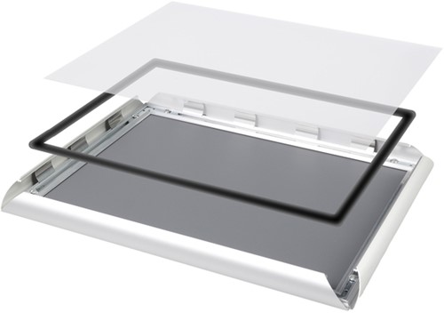 Kliklijst Quantore outdoor A4 25mm zilver-3