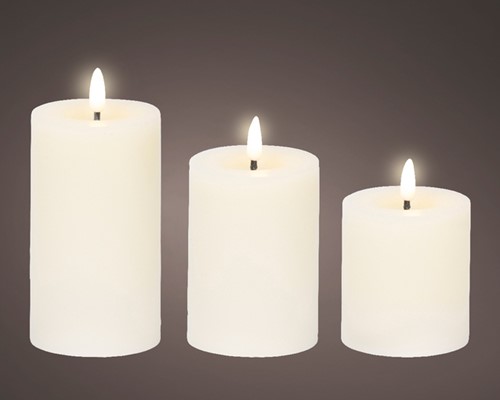 Kaarsenset LED Lumineo warm-wit 3 stuks-3
