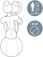 Actieve zitbal Leitz Ergo 65cm anti-rol design-1