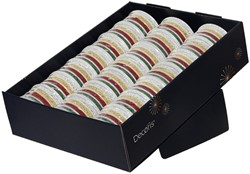 Cadeaulint Decoris rol met 4 kleuren assorti