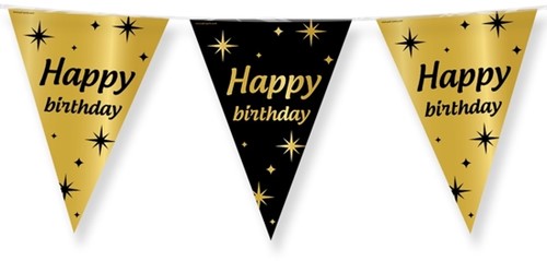 Classy Party flags foil Happy Birthday