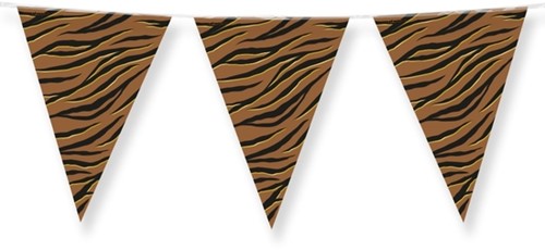Party Flags foil Tiger Safari