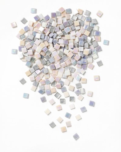 Mozaieksteentjes Folia 10x10mm glas iriserend-2