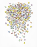 Mozaieksteentjes Folia 10x10mm glas pastel assorti-2