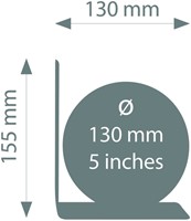 Boekensteun Troika met magnetische globe 13cm blauw-groen-2