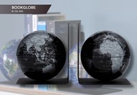 Boekensteun Troika met magnetische globes 13cm set à 2 stuks zwart-1