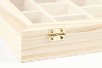 Doos Creativ Company 15.5x20.5x3.5cm hout met glazen deksel-2