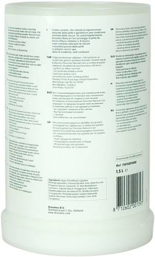 Handcrème Dreumex Natural Care vulling One2clean 1500ml-2