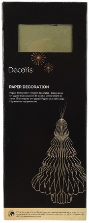 Kerstboom Decoris 3D papier groen 40cm
