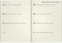 Agenda 2026 Lannoo 110x150 Flowers watercolour 7dagen/2pagina's blauw-2