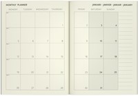 Agenda 2026 Lannoo 110x150 Flowers watercolour 7dagen/2pagina's blauw-3