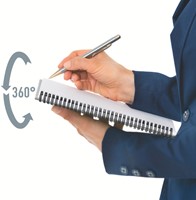 Notitieboek Leitz Office A5 lijn 180 pagina's 80gr grijs grijs-1