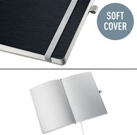 Notitieboek Leitz Style A5 lijn 160 pagina's 100gr zwart-1