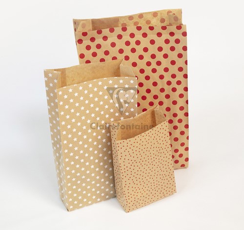 Cadeauzak Clairefontaine16x30x5cm kraft sterren 50 stuks-3
