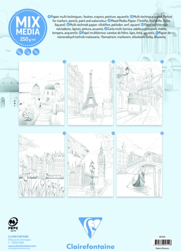Kleurboek Clairefontaine Odelia A4 Steden-2