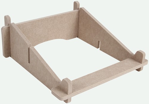 Laptopstandaard Quantore gerecycled vilt zand-2