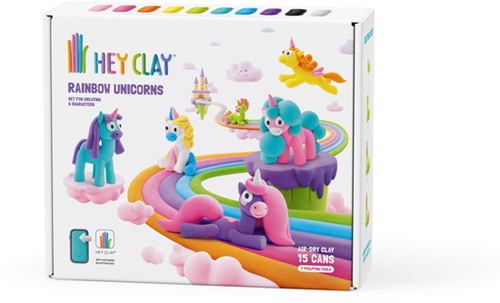 Klei Hey Clay eenhoorn set à 15 delen