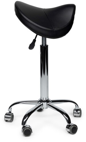 Zadelkruk Office Premium standaard zonder voetring harde wielen zw-2