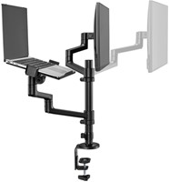 Monitorarm + laptophouder Neomounts NEXT DS20 17-27'' zwart-3