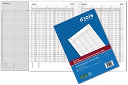 Jaarplanner 2026 Djois personeel- en activiteitenplanner